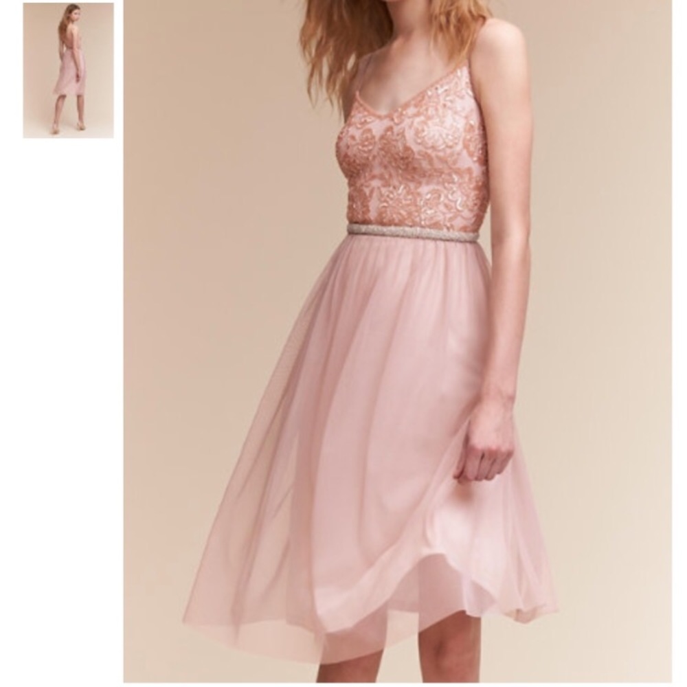 NWT BHLDN Adrianna Papell Bellina Dress Anthro